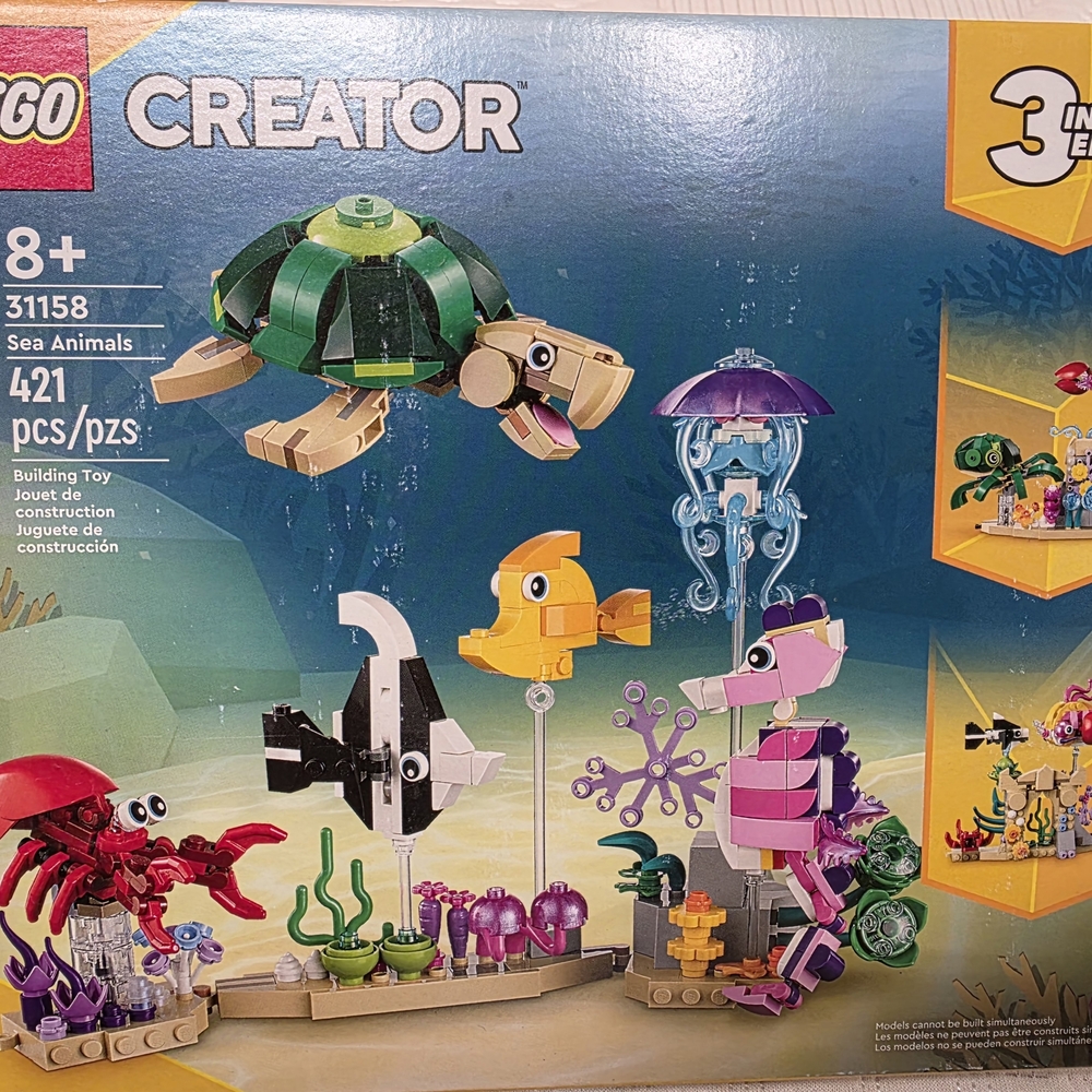 Lego Creator Sea Animals Set - Green, Yellow, Pink, Purple, Red, Black, White